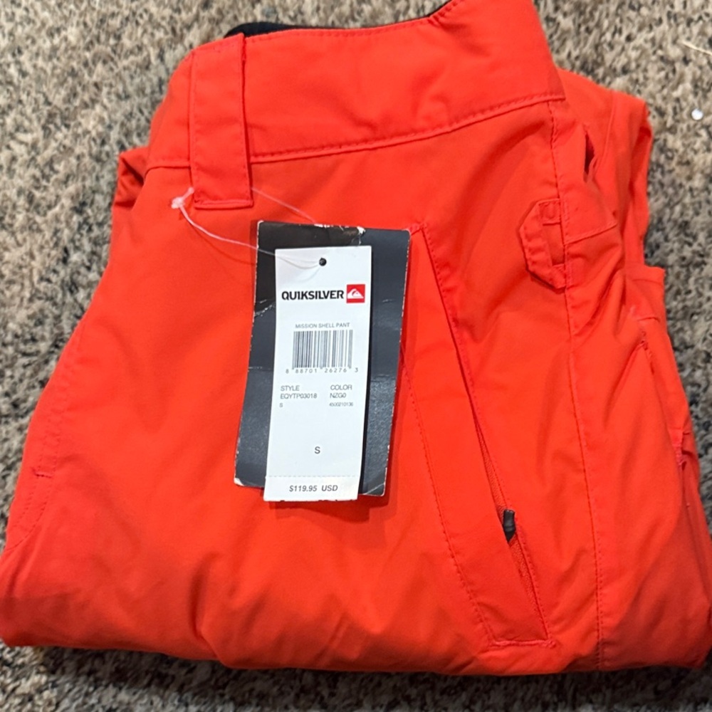 Quiksilver Men's Vibrant Orange Ski Jacket